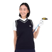 (レディース)ゴルフウェア Vネック ニットベスト TASL24S070021