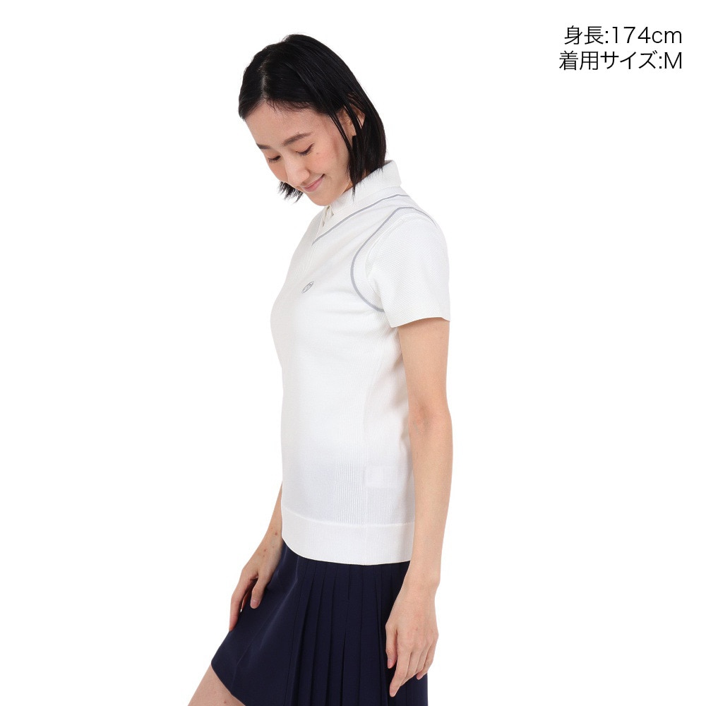 トミーアーマー（Tommy Armour）（レディース）ゴルフウェア Vネック ニットベスト TASL24S070021 WHT