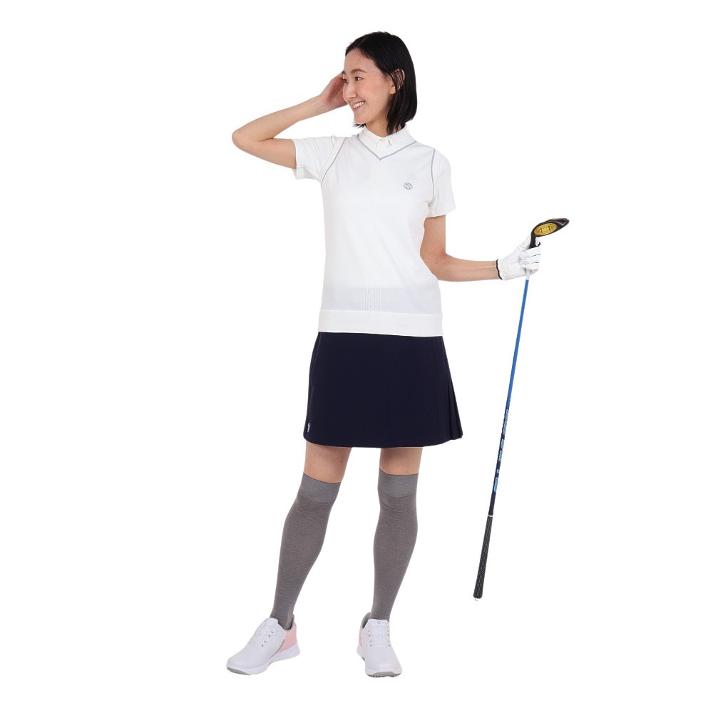 トミーアーマー（Tommy Armour）（レディース）ゴルフウェア Vネック ニットベスト TASL24S070021 WHT