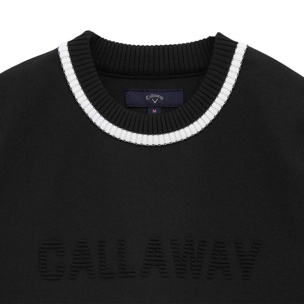 キャロウェイ（CALLAWAY）（レディース）ゴルフウェア ピンタックロゴ ニットベスト C24219200-1010 | ゴルフ用品はヴィクトリア ゴルフ