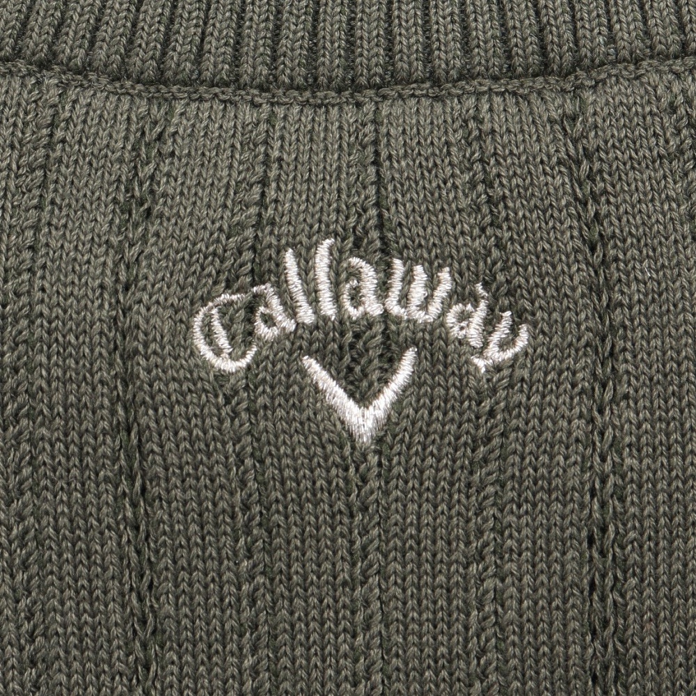 キャロウェイ（CALLAWAY）（レディース）ゴルフウェア Vネック リブニットベスト C25219200-1180