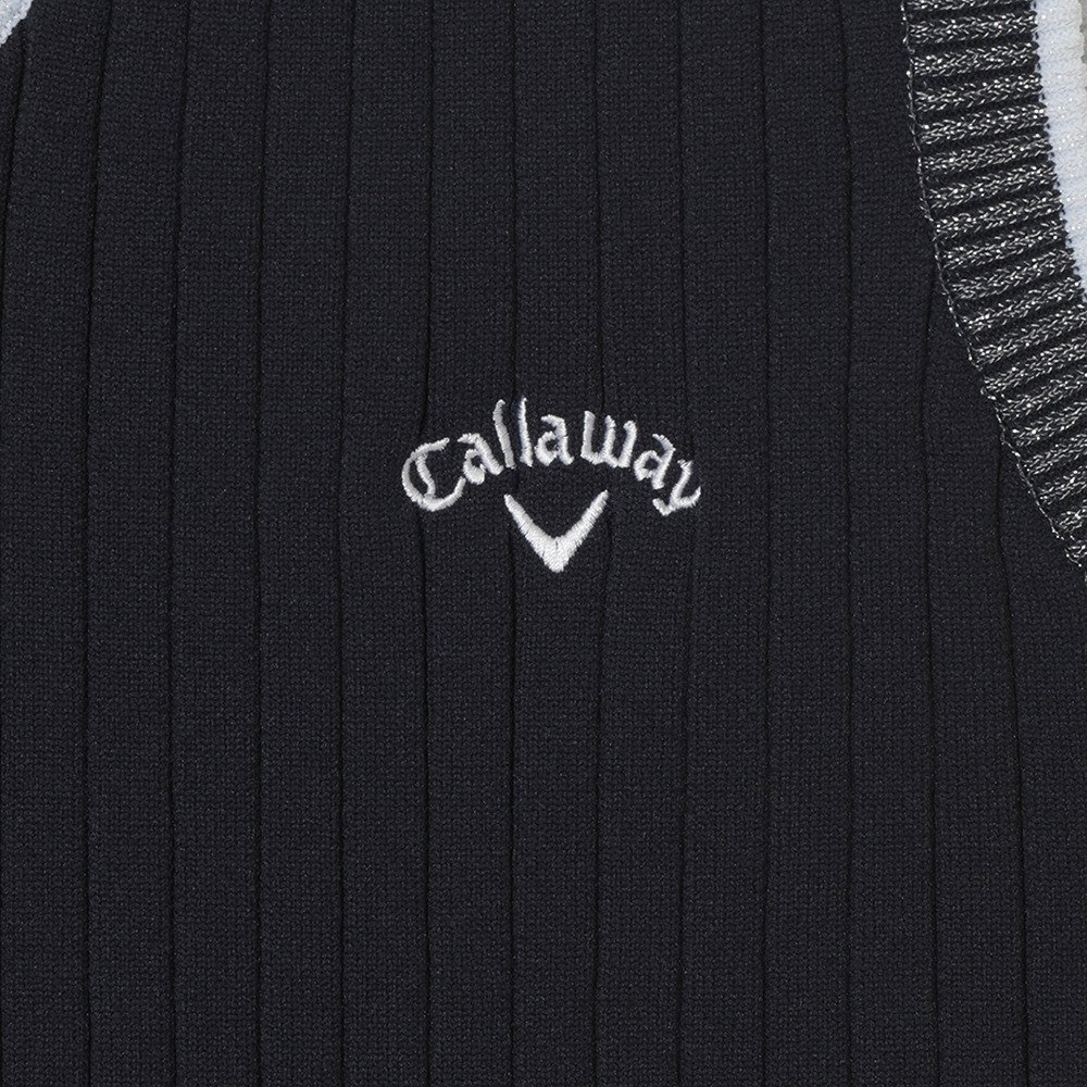 キャロウェイ（CALLAWAY）（レディース）ゴルフウェア リブ編み V