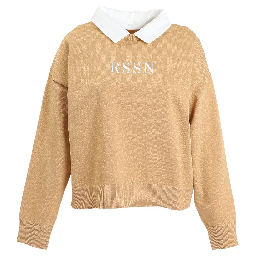 ロサーセン（ROSASEN）（レディース）ゴルフウェア 吸水 速乾 軽量 A-Line 襟付ニットプルオーバー 048-16311-052