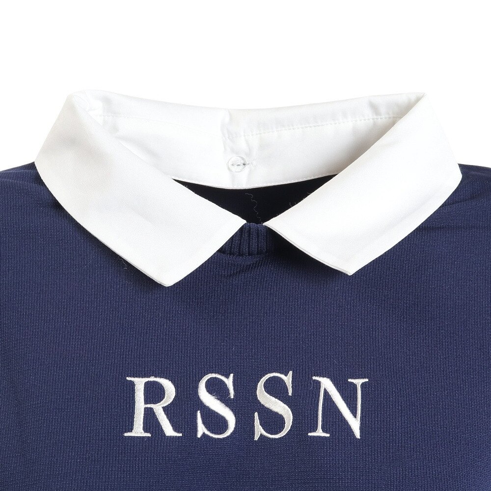 ロサーセン（ROSASEN）（レディース）ゴルフウェア 吸水 速乾 軽量 A-Line 襟付ニットプルオーバー 048-16311-098