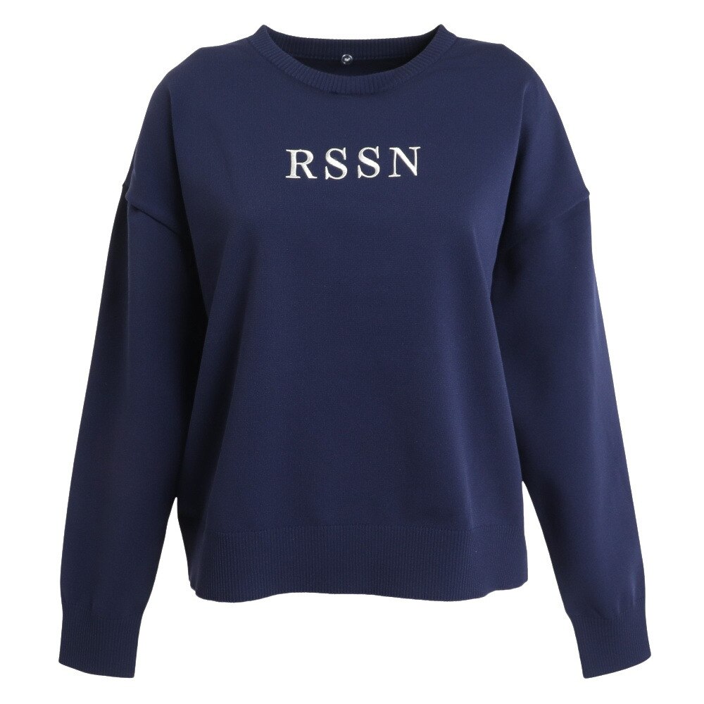 ロサーセン（ROSASEN）（レディース）ゴルフウェア 吸水 速乾 軽量 A-Line 襟付ニットプルオーバー 048-16311-098