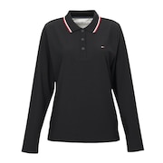 (レディース)ゴルフウェア ハイテンション 長袖 ポロシャツ THLA555-BLK