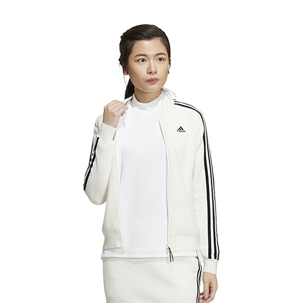 アディダス|アディダス(adidas)(レディース)ゴルフウェア スリーストライプス 防風 長袖ライニングフルジップセーター UW926HG8224 WH - スポーツ用品はスーパースポーツゼビオ アディダス|アディダス(adidas)(レディース)ゴルフウェア スリーストライプス 防風 長袖ライニングフルジップセーター UW926HG8224 WH - スポーツ用品はスーパースポーツゼビオ