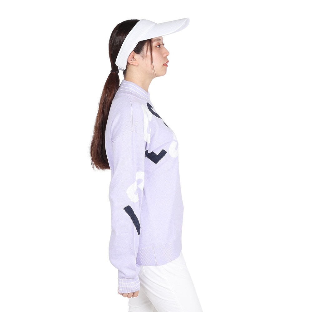 ルコックスポルティフ（lecoqsportif）（レディース）ゴルフウェア ふわふわロゴセーター QGWWJL03 PP00
