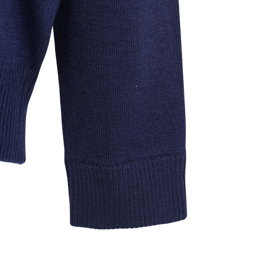 マンシング（MUNSING）（レディース）ゴルフウェア 長袖 ブロッキング ジャカードクルーネックセーター MG5FST81L NV00