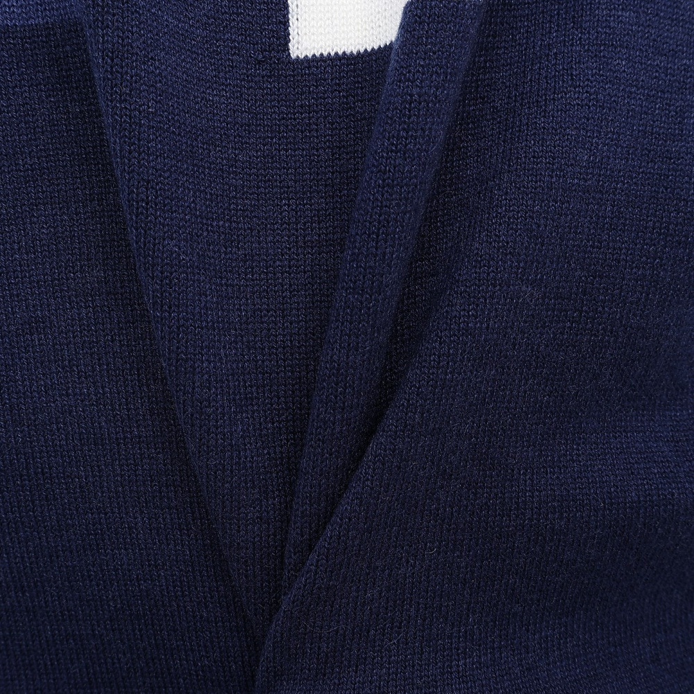 マンシング（MUNSING）（レディース）ゴルフウェア 長袖 ブロッキング ジャカードクルーネックセーター MG5FST81L NV00