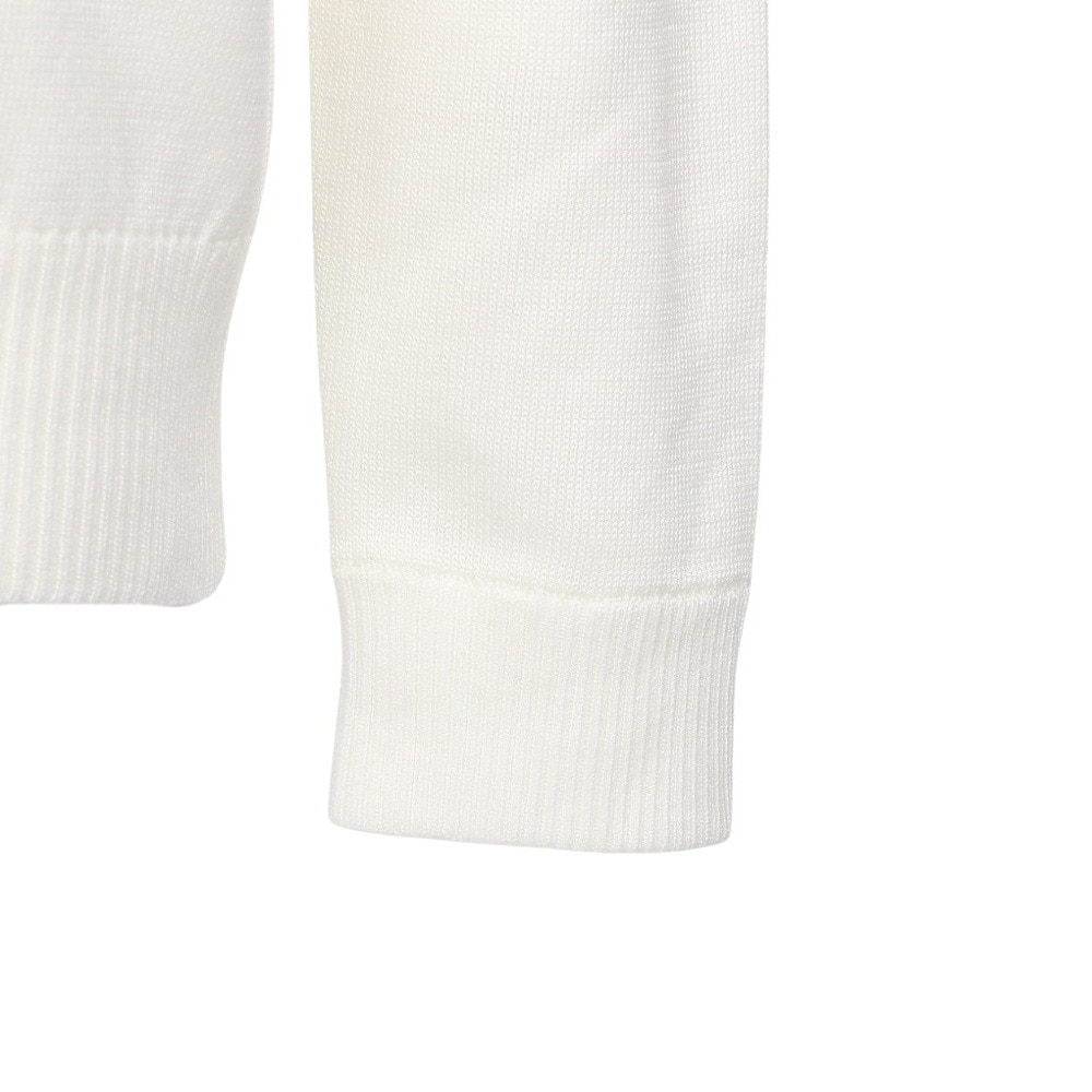 マンシング（MUNSING）（レディース）ゴルフウェア 長袖 ブロッキング ジャカードクルーネックセーター MG5FST81L WH00