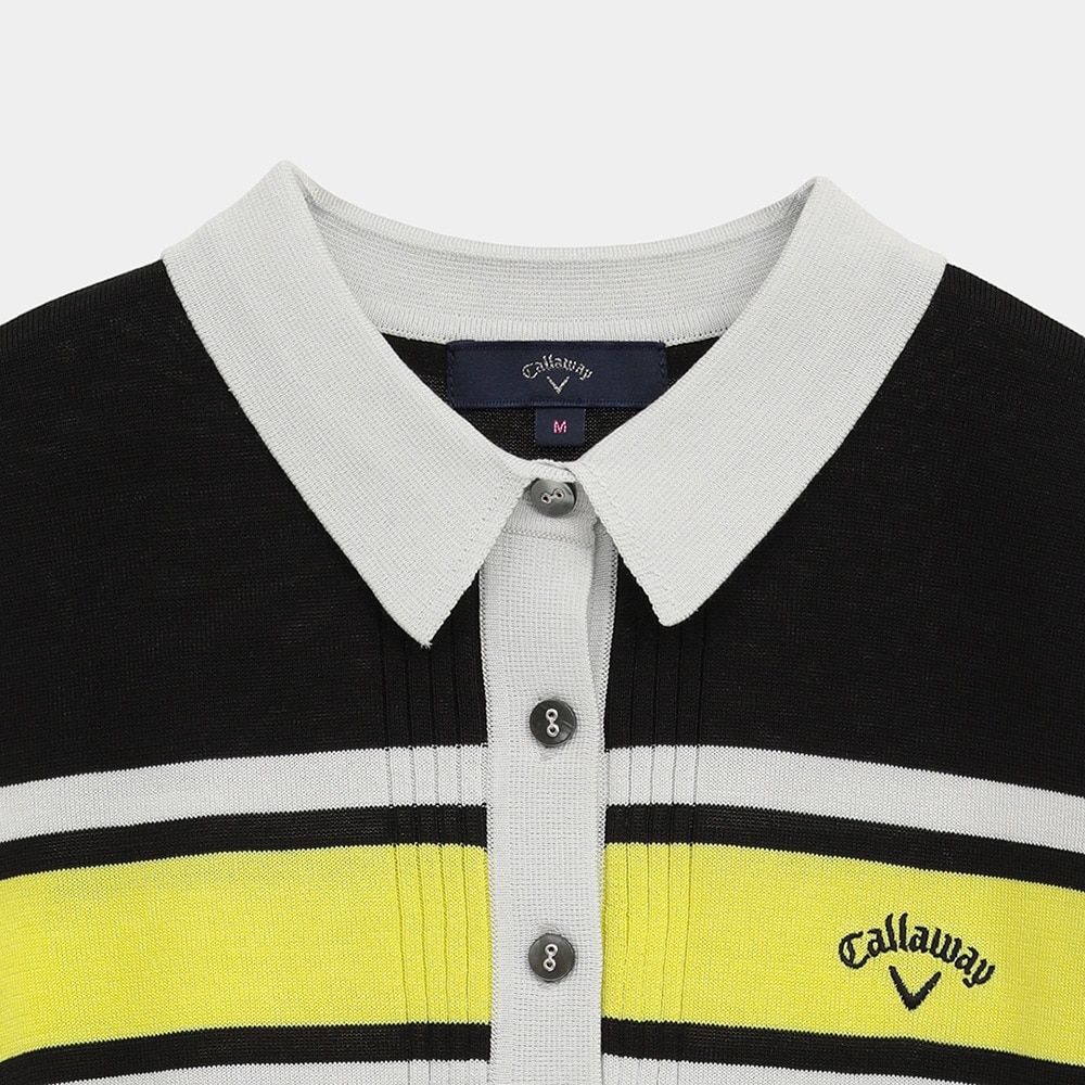 キャロウェイ（CALLAWAY）（レディース）ゴルフウェア ハイツイストコットン半袖ニットポロ C25234204-1010