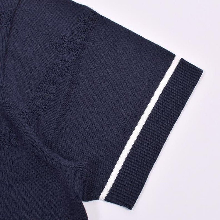 レザレクション（Resurrection）（レディース）ゴルフウェア メッシュロゴ ニットポロシャツ BF12KNPS04-W NVY