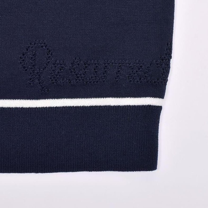 レザレクション（Resurrection）（レディース）ゴルフウェア メッシュロゴ ニットポロシャツ BF12KNPS04-W NVY