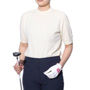 (レディース)ゴルフウェア 14GG天竺半袖モックネック 152-11241