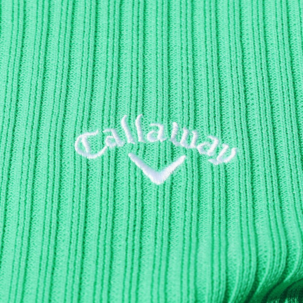 キャロウェイ（CALLAWAY）（レディース）ゴルフウェア 半袖モックネックニット C24119203-1130
