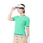 キャロウェイ（CALLAWAY）（レディース）ゴルフウェア 半袖モックネックニット C24119203-1130