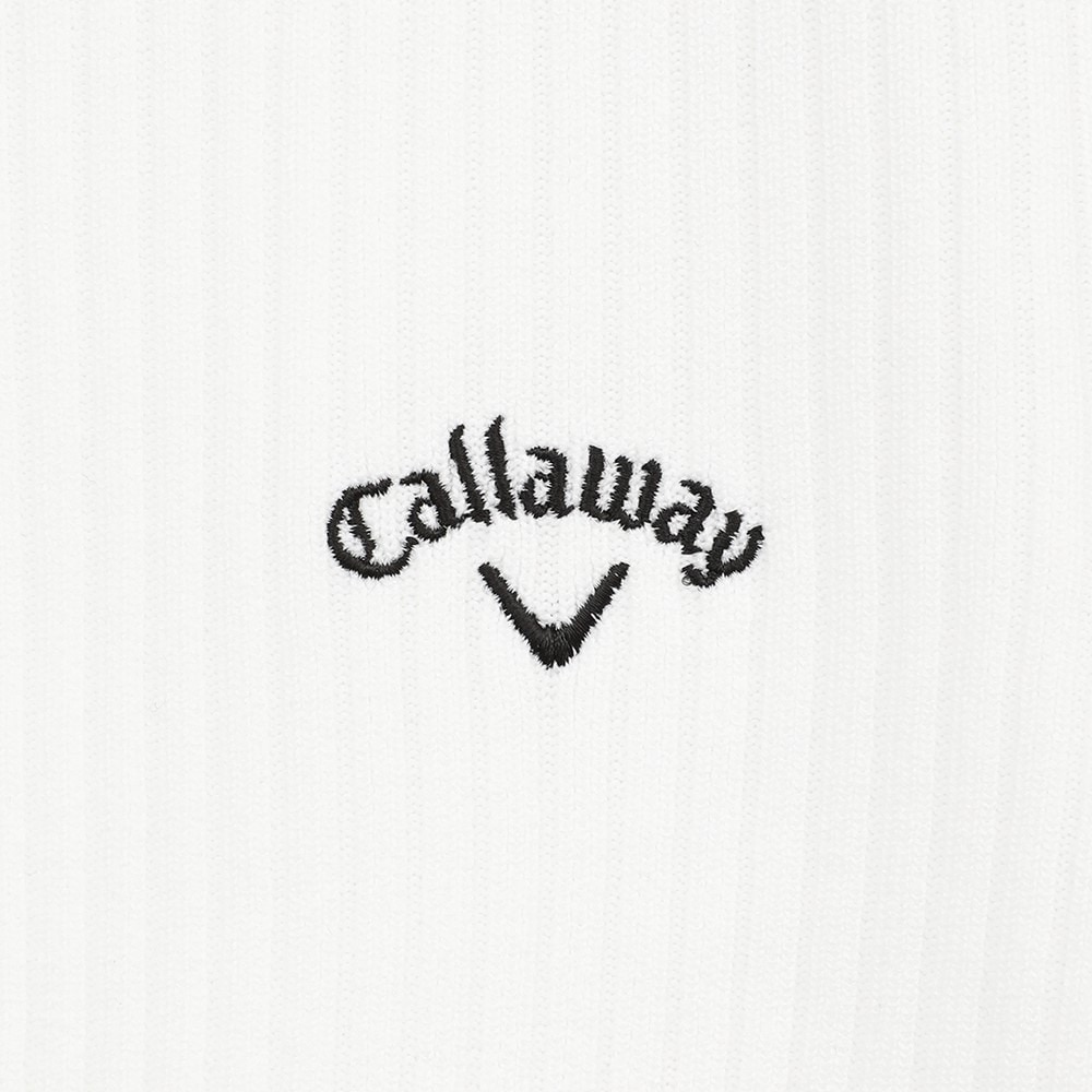 キャロウェイ（CALLAWAY）（レディース）ゴルフウェア 半袖モックネック リブニット C25119202-1030