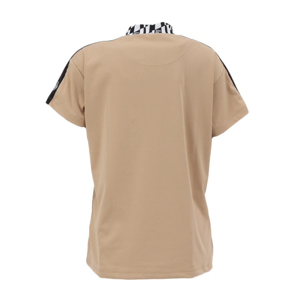 ルコックスポルティフ（lecoqsportif）（レディース）ゴルフウェア 吸汗速乾 ワイドフィット モックネック半袖シャツ LG5SHS51L BG00