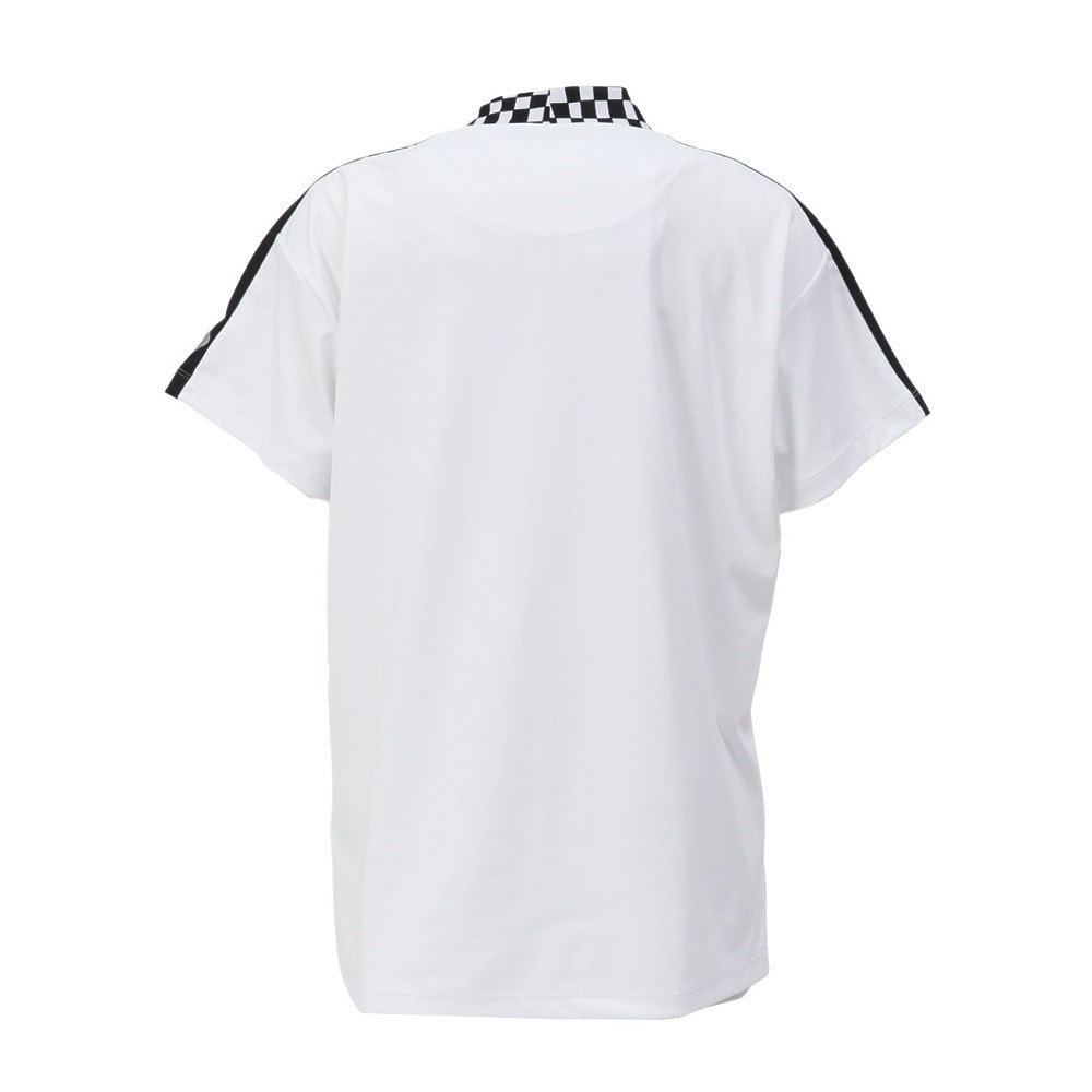 ルコックスポルティフ（lecoqsportif）（レディース）ゴルフウェア 吸汗速乾 ワイドフィット モックネック半袖シャツ LG5SHS51L WH00