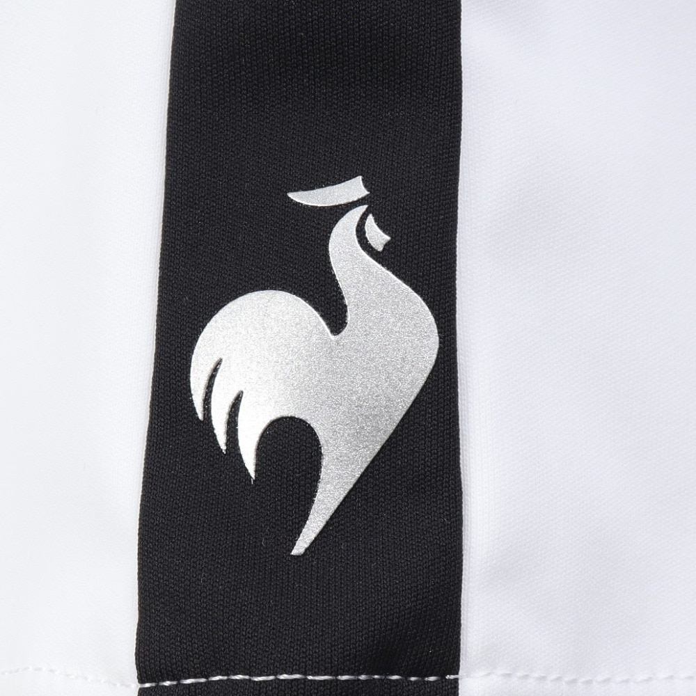 ルコックスポルティフ（lecoqsportif）（レディース）ゴルフウェア 吸汗速乾 ワイドフィット モックネック半袖シャツ LG5SHS51L WH00