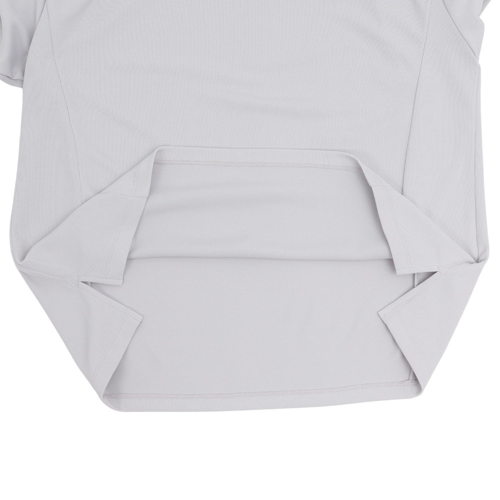ルコックスポルティフ（lecoqsportif）（レディース）ゴルフウェア ワイドシルエット モックネック半袖シャツ LG5SHS54L GY00