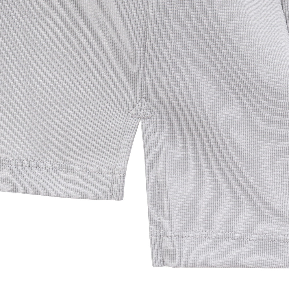 ルコックスポルティフ（lecoqsportif）（レディース）ゴルフウェア ワイドシルエット モックネック半袖シャツ LG5SHS54L GY00