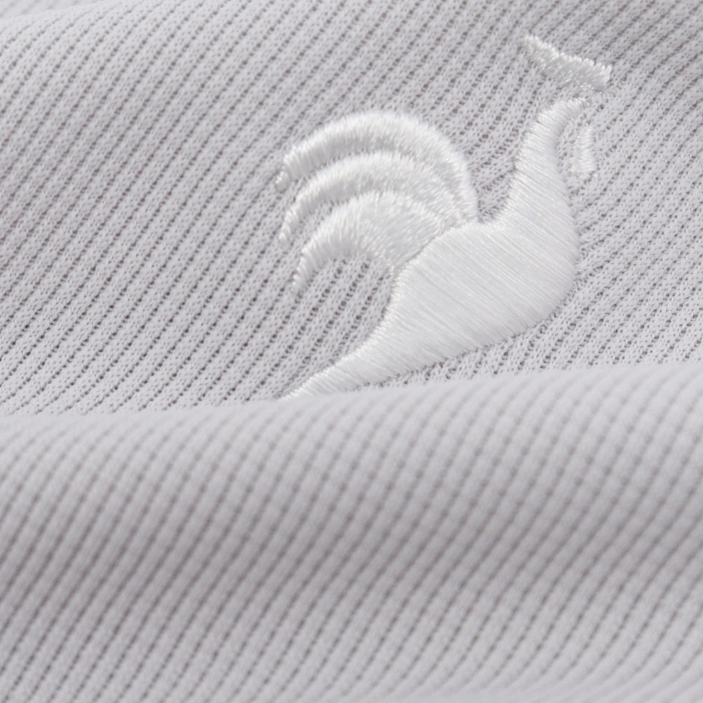 ルコックスポルティフ（lecoqsportif）（レディース）ゴルフウェア ワイドシルエット モックネック半袖シャツ LG5SHS54L GY00