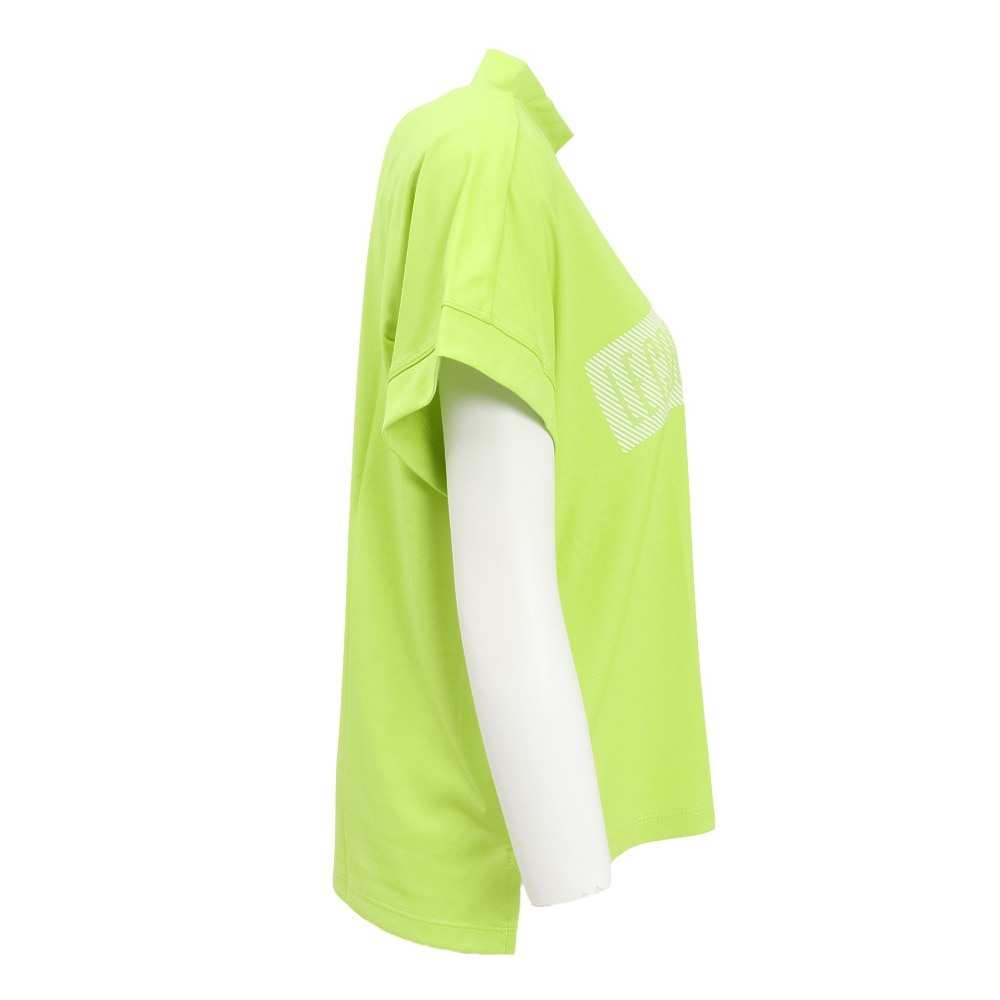ルコックスポルティフ（lecoqsportif）（レディース）ゴルフウェア ワイドフィット モックネック半袖シャツ LG5SHS55L LM00