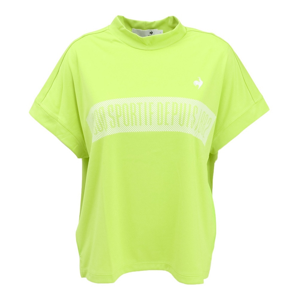 ルコックスポルティフ（lecoqsportif）（レディース）ゴルフウェア ワイドフィット モックネック半袖シャツ LG5SHS55L LM00