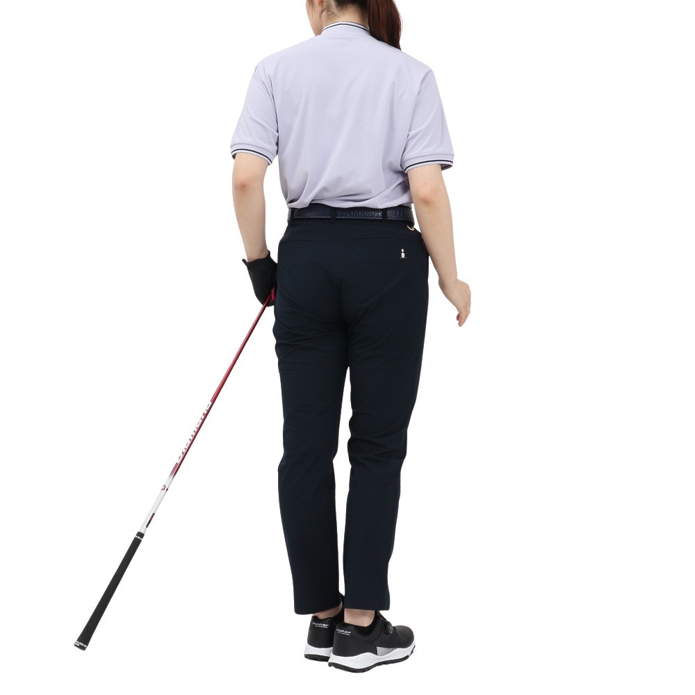 マンシングウエア（MUNSING WEAR）（レディース）ゴルフウェア 吸汗速乾 遮熱 サンスクリーン 裾リブ付き モックネック 半袖シャツ MG5SHS21L PP00