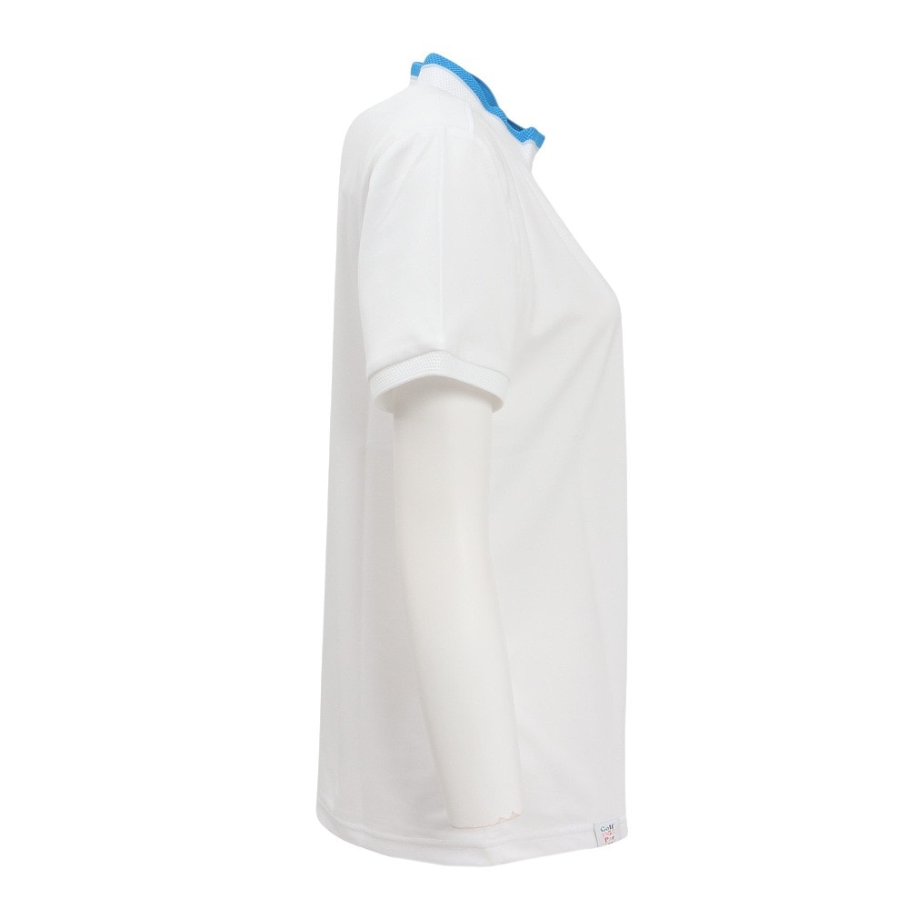 マンシングウエア（MUNSING WEAR）（レディース）ゴルフウェア 吸汗速乾 サンスクリーン モックネック半袖シャツ MG5SHS56L WH00