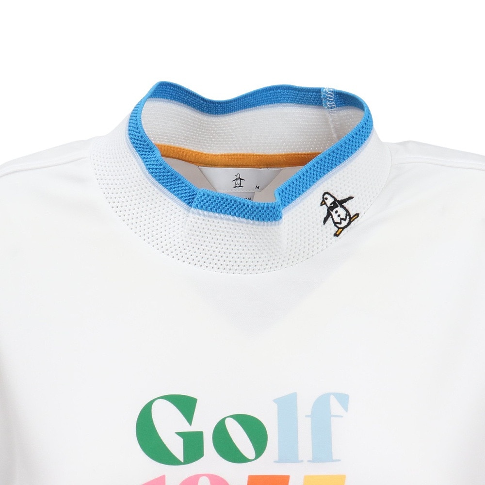 マンシングウエア（MUNSING WEAR）（レディース）ゴルフウェア 吸汗速乾 サンスクリーン モックネック半袖シャツ MG5SHS56L WH00