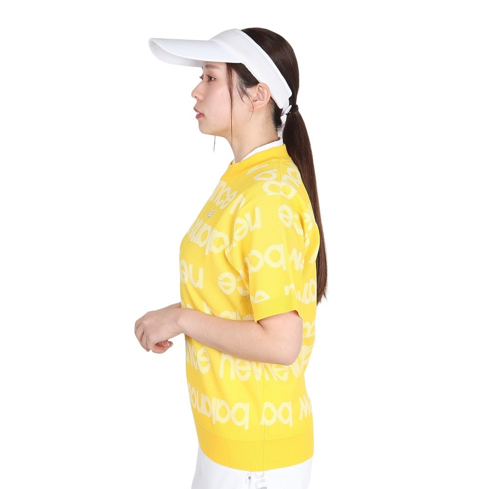 ニューバランス（new balance）（レディース）ゴルフウェア 半袖モックネック プルオーバーセーター 012-5175501-150