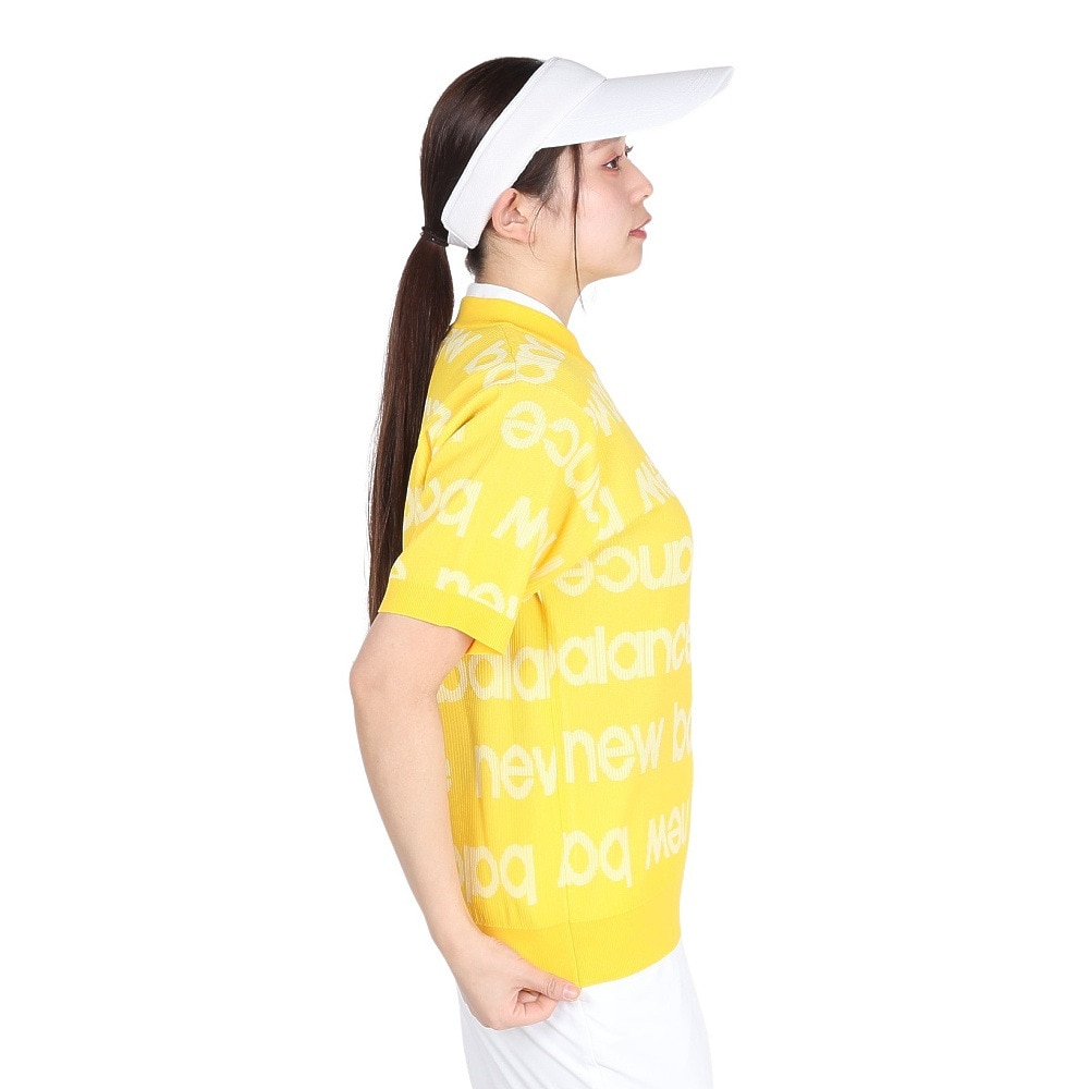 ニューバランス（new balance）（レディース）ゴルフウェア 半袖モックネック プルオーバーセーター 012-5175501-150