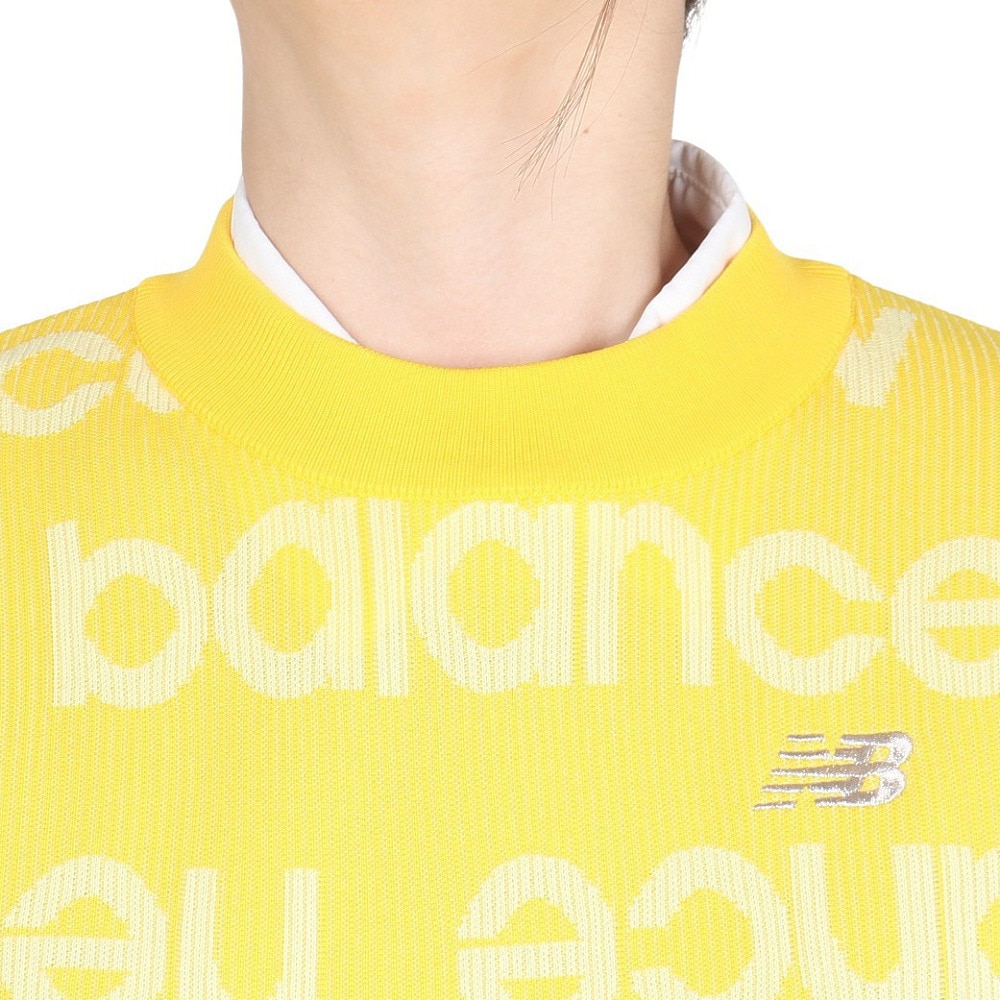 ニューバランス（new balance）（レディース）ゴルフウェア 半袖モックネック プルオーバーセーター 012-5175501-150