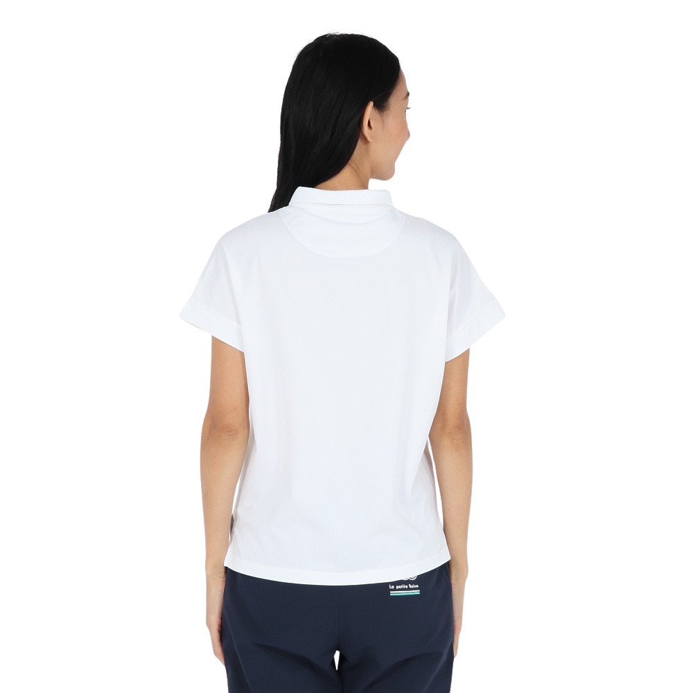 ルコックスポルティフ（lecoqsportif）（レディース）ゴルフウェア 吸汗速乾 ワイドシルエット 半袖シャツ LG5SHS04L WH00