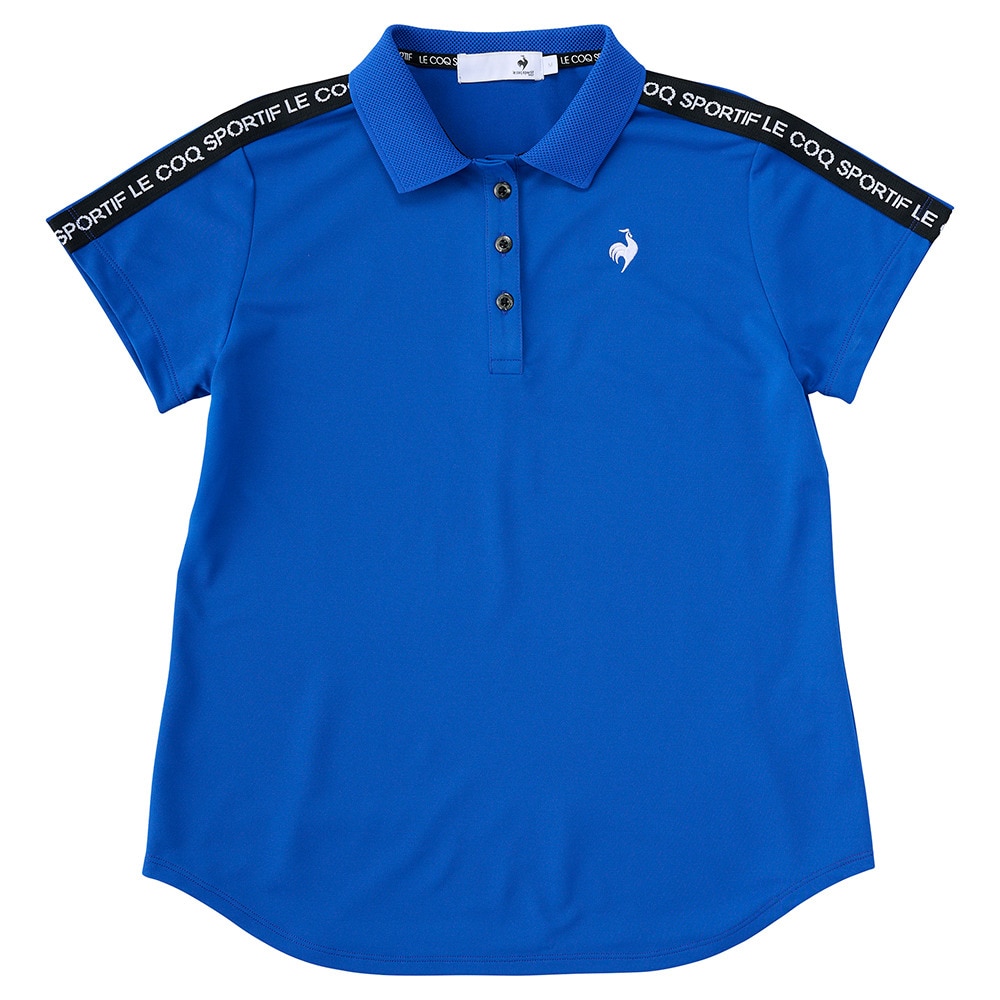 ルコックスポルティフ（lecoqsportif）（レディース）ゴルフウェア 吸汗速乾 Aラインシルエット 半袖シャツ LG5SHS06L BL00