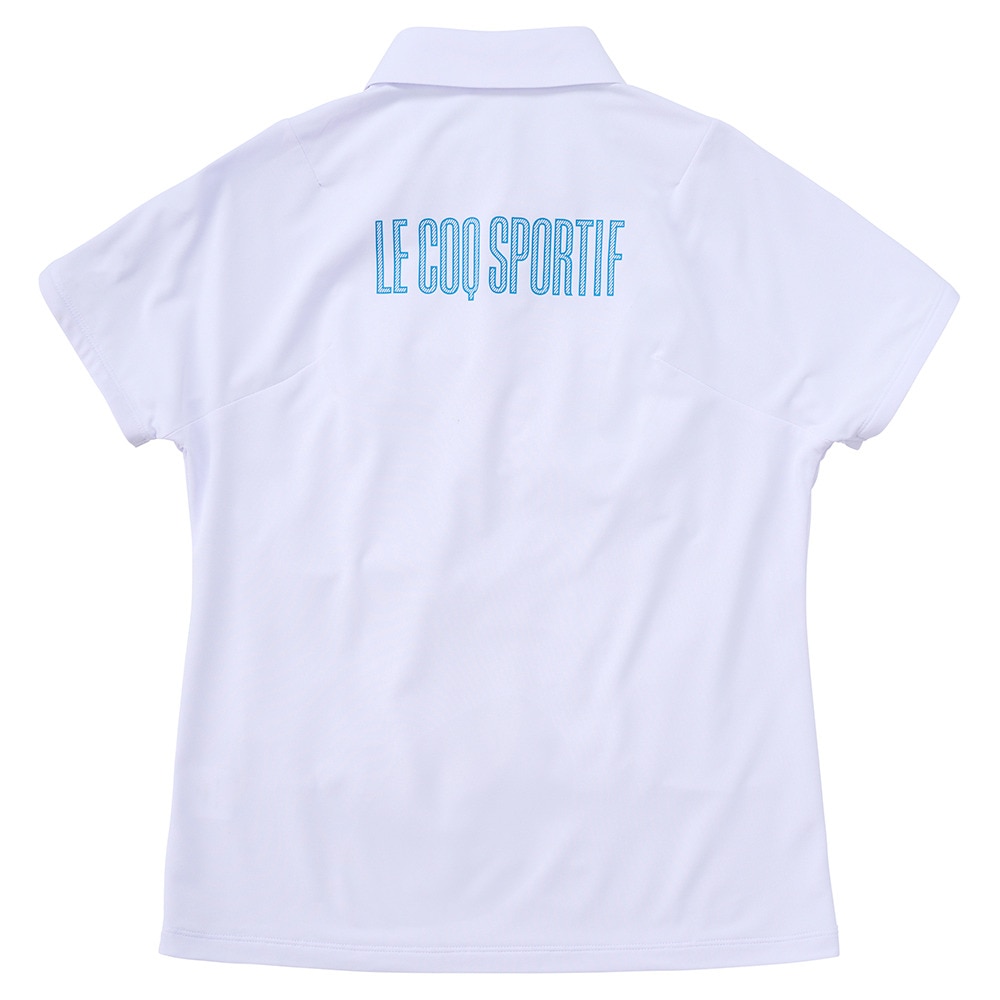 ルコックスポルティフ（lecoqsportif）（レディース）ゴルフウェア ストレッチ 半袖シャツ LG5SHS09L WH00