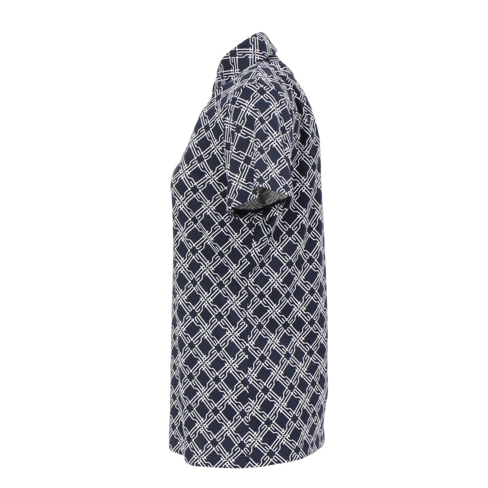 ルコックスポルティフ（lecoqsportif）（レディース）ゴルフウェア 吸汗速乾 総柄半袖シャツ LG5SHS13L NV00