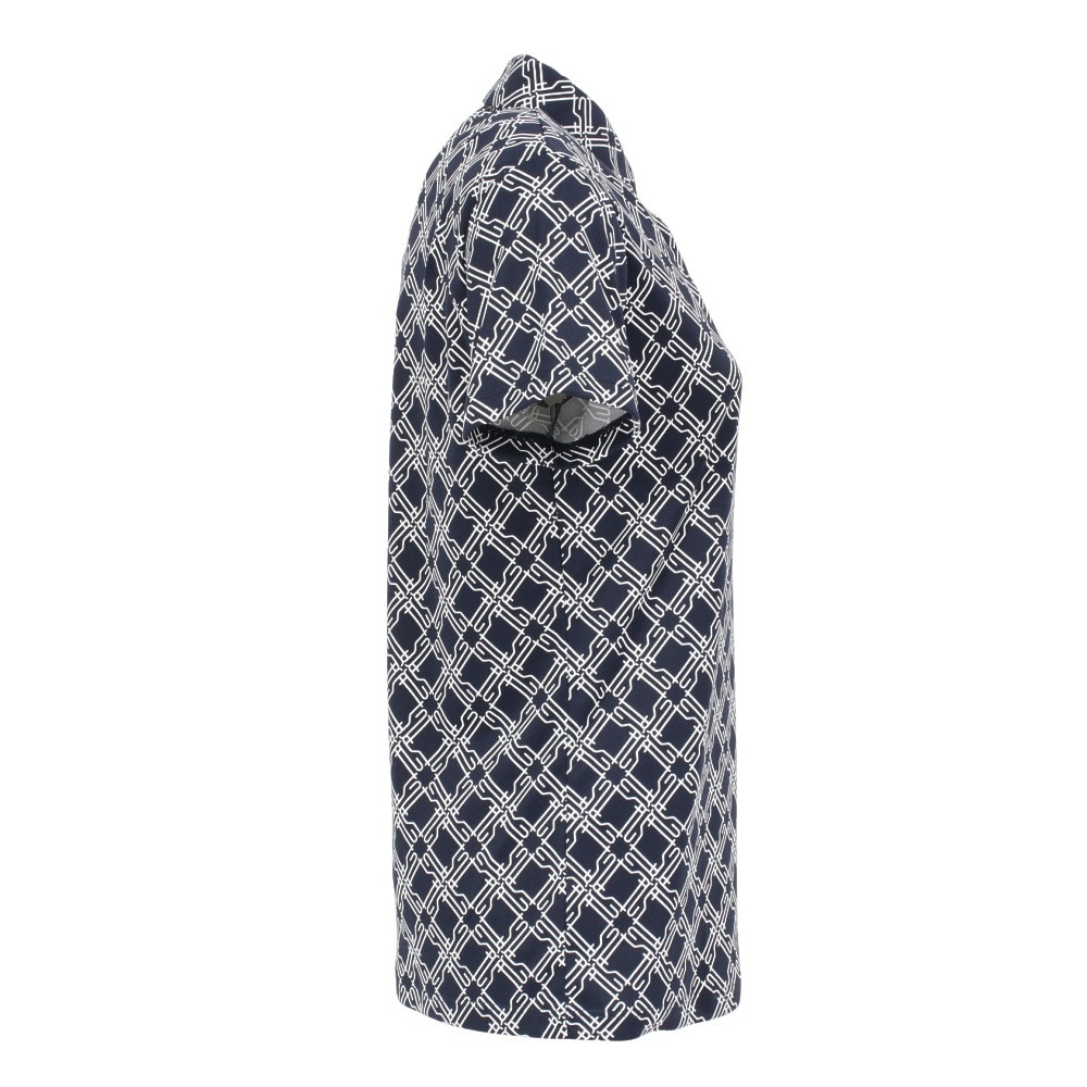 ルコックスポルティフ（lecoqsportif）（レディース）ゴルフウェア 吸汗速乾 総柄半袖シャツ LG5SHS13L NV00