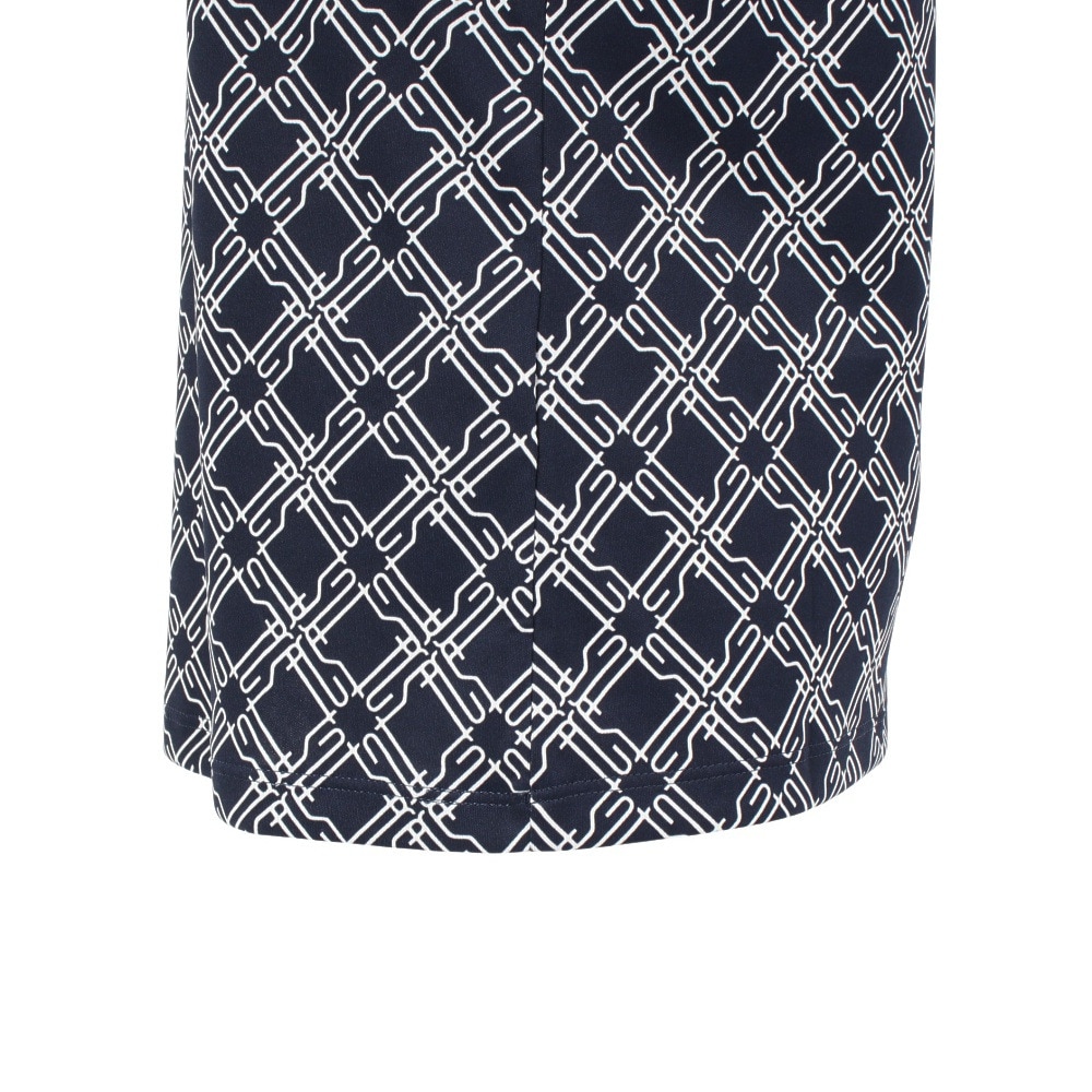 ルコックスポルティフ（lecoqsportif）（レディース）ゴルフウェア 吸汗速乾 総柄半袖シャツ LG5SHS13L NV00