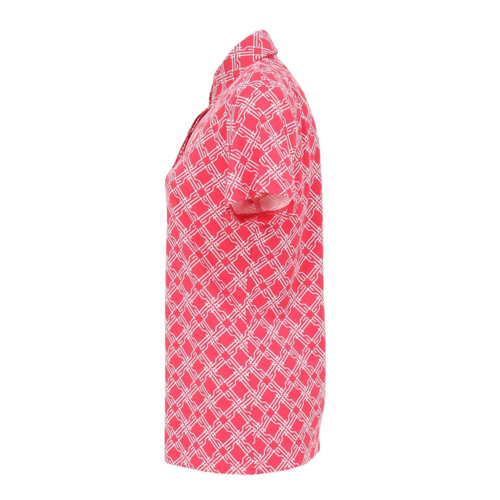 ルコックスポルティフ（lecoqsportif）（レディース）ゴルフウェア 吸汗速乾 総柄半袖シャツ LG5SHS13L PK00