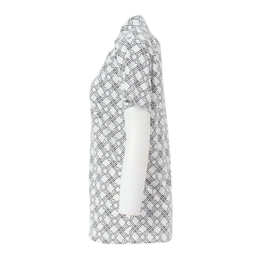 ルコックスポルティフ（lecoqsportif）（レディース）ゴルフウェア 冷感 総柄半袖シャツ LG5SHS13L WH00