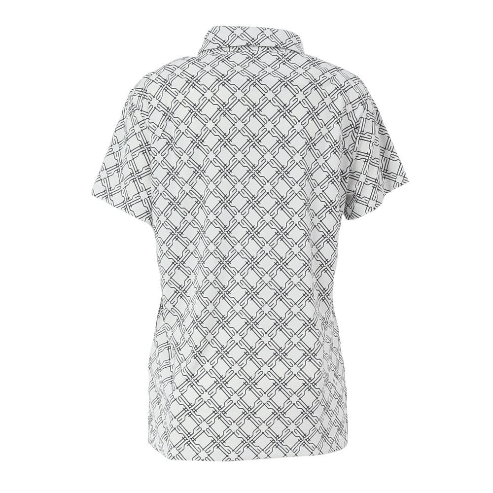 ルコックスポルティフ（lecoqsportif）（レディース）ゴルフウェア 冷感 総柄半袖シャツ LG5SHS13L WH00