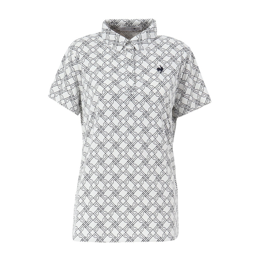 ルコックスポルティフ（lecoqsportif）（レディース）ゴルフウェア 冷感 総柄半袖シャツ LG5SHS13L WH00