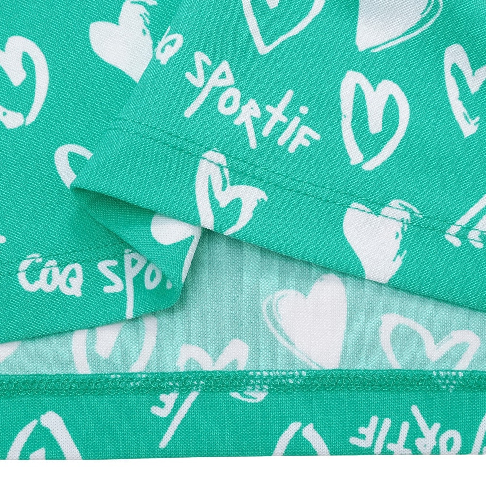 ルコックスポルティフ（lecoqsportif）（レディース）ゴルフウェア ニワトリハート半袖シャツ LG5SHS14L EM00