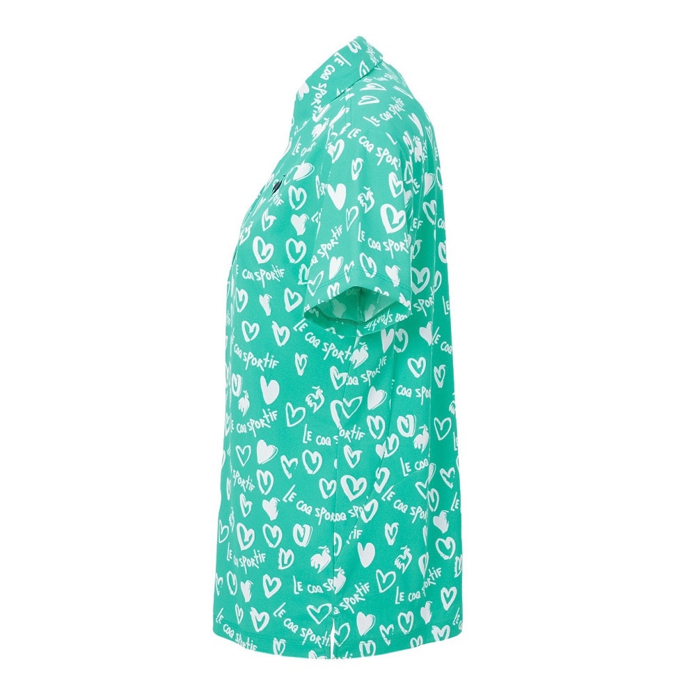 ルコックスポルティフ（lecoqsportif）（レディース）ゴルフウェア ニワトリハート半袖シャツ LG5SHS14L EM00