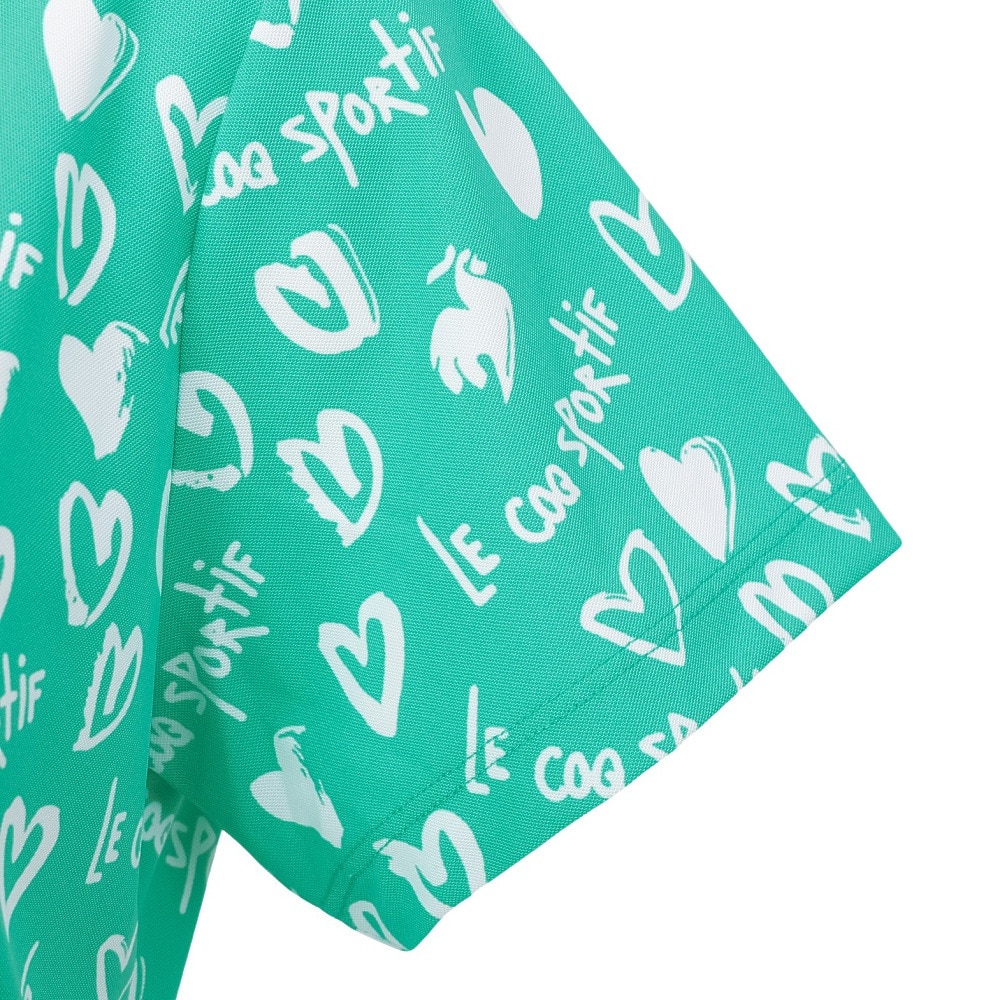 ルコックスポルティフ（lecoqsportif）（レディース）ゴルフウェア ニワトリハート半袖シャツ LG5SHS14L EM00