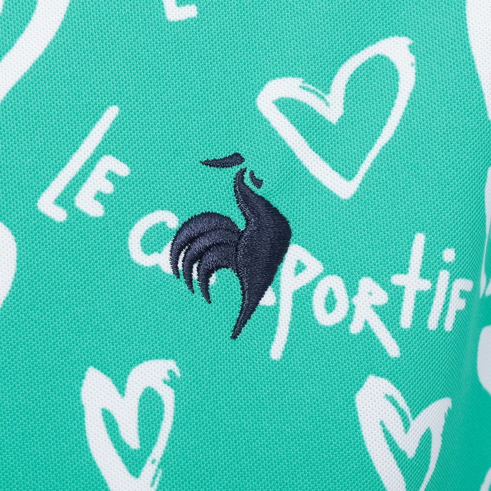 ルコックスポルティフ（lecoqsportif）（レディース）ゴルフウェア ニワトリハート半袖シャツ LG5SHS14L EM00